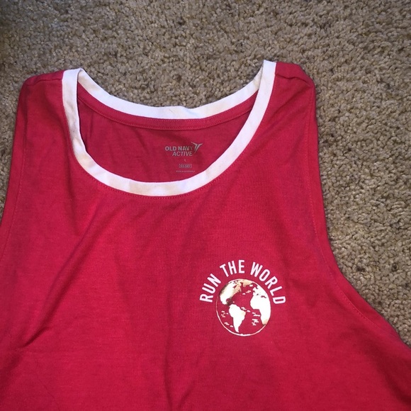 Old navy Pink run the world tank size Large - Picture 3 of 4